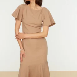 Trendyol Vrouwen Fluit Mouw Boothals Omslag Jurk -Trendy Meid Verkoop 800x1200 170