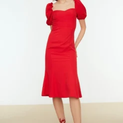 Trendyol Vrouwen Ballon Mouw Lieve Schat Basis Jurk -Trendy Meid Verkoop 800x1200 179