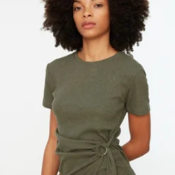 Trendyol Vrouwen Standaard Mouw Ronde Hals Omslag Jurk -Trendy Meid Verkoop 800x1200 199