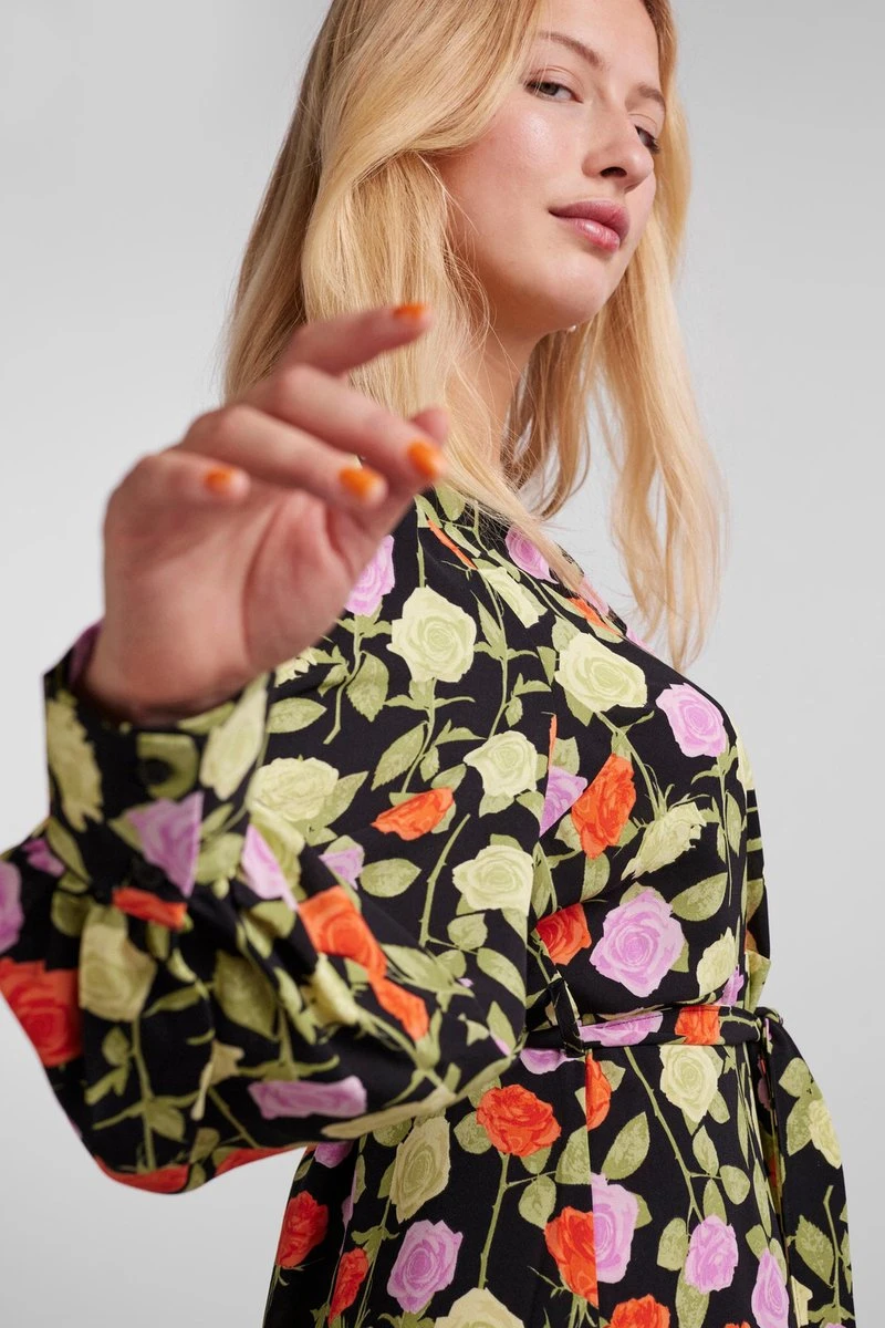 PIECES PCBLOSSOM LS SHORT DRESS Dames Jurk - Maat S 4 PIECES PCBLOSSOM LS SHORT DRESS Dames Jurk - Maat S - Afbeelding 4