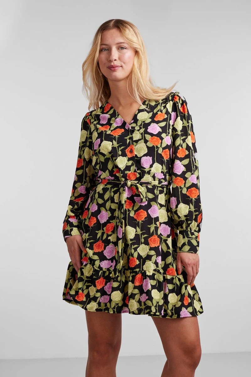 PIECES PCBLOSSOM LS SHORT DRESS Dames Jurk - Maat S 6 PIECES PCBLOSSOM LS SHORT DRESS Dames Jurk - Maat S - Afbeelding 6