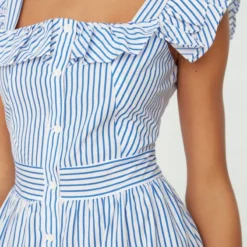 Trendyol Vrouwen Gepofte/ruche Mouw Vierkante Kraag Overhemdjurk Jurk -Trendy Meid Verkoop 800x1200 21