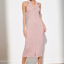 Trendyol Vrouwen Standaard Mouw Reverskraag Bodycon Jurk -Trendy Meid Verkoop 800x1200 217