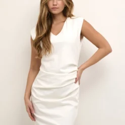 Kaffe India V-Neck Dress Dames Jurk - Maat XL -Trendy Meid Verkoop 800x1200 259