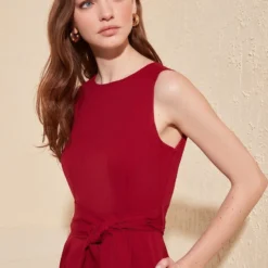 Trendyol Vrouwen Standaard Mouw Ronde Hals A-lijn Jurk -Trendy Meid Verkoop 800x1200 288