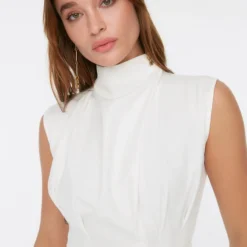 Trendyol Vrouwen Standaard Mouw Staande Kraag Basis Jurk -Trendy Meid Verkoop 800x1200 298