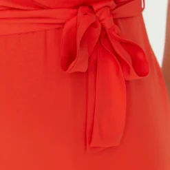 Trendyol Vrouwen Standaard Mouw V-hals Omslag Plus Size Jurk -Trendy Meid Verkoop 800x1200 299