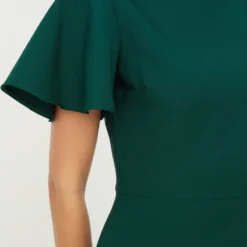 Trendyol Vrouwen Fluit Mouw Boothals Omslag Jurk -Trendy Meid Verkoop 800x1200 323