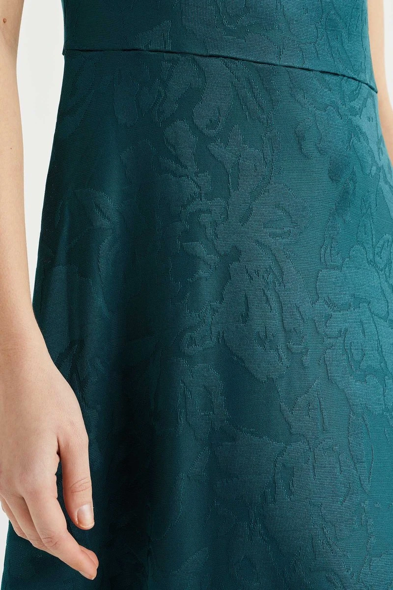 WE Fashion Dames Jurk Met Jacquard Dessin 6 WE Fashion Dames Jurk Met Jacquard Dessin - Afbeelding 6