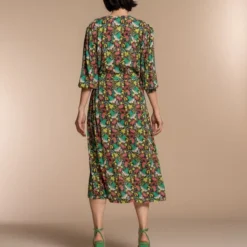 Geisha Jurk Midi Jurk Minimal Floral Print 37116 20 Navy/sea Green Combi Dames Maat - XXL -Trendy Meid Verkoop 800x1200 367