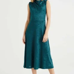 WE Fashion Dames Jurk Met Jacquard Dessin -Trendy Meid Verkoop 800x1200 400