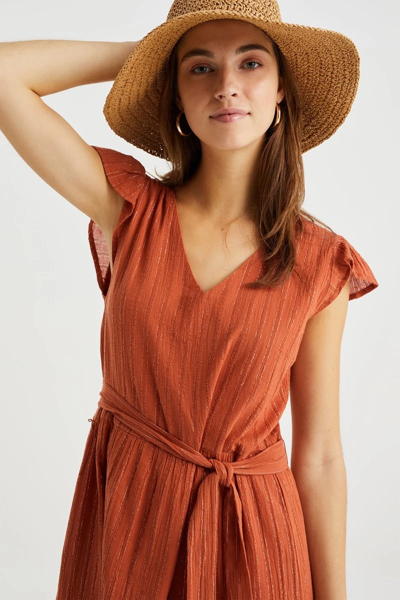 WE Fashion Dames Jurk Met Glittergaren 5 WE Fashion Dames Jurk Met Glittergaren - Afbeelding 5