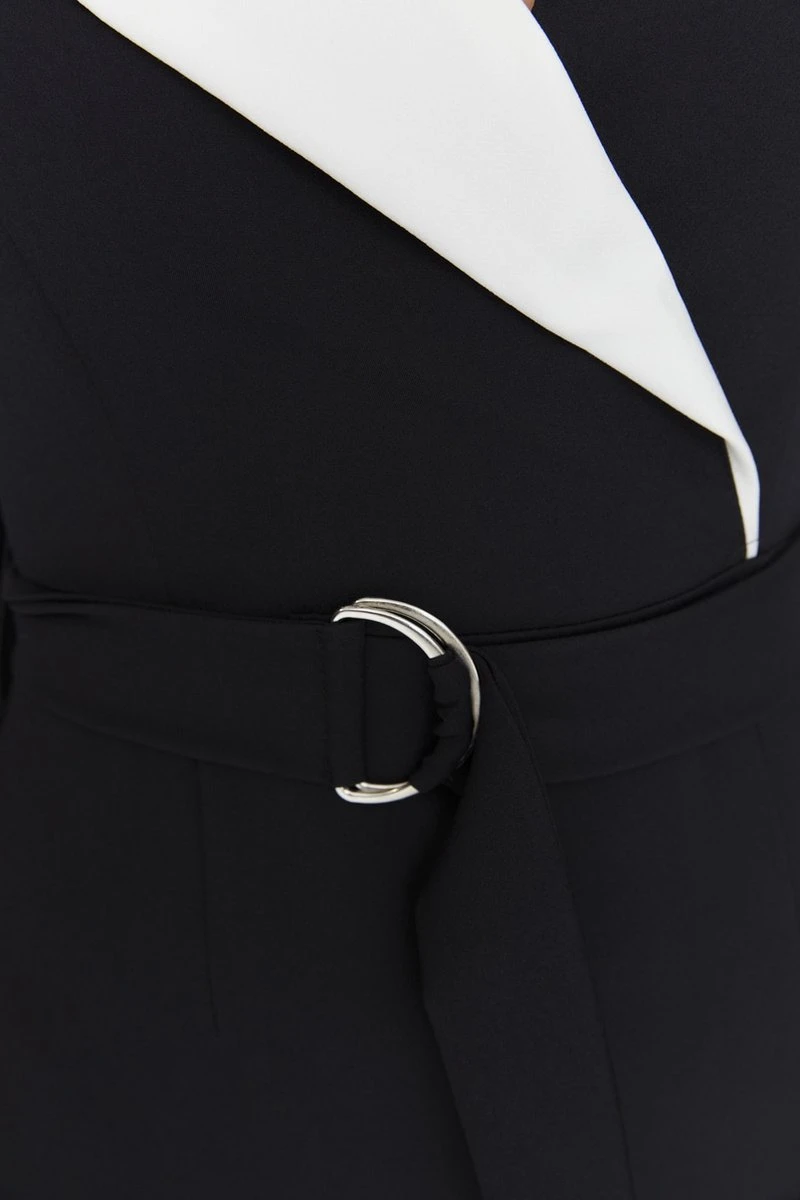 Trendyol Vrouwen Standaard Mouw Cache-coeur Blazerjurk Jurk 9 Trendyol Vrouwen Standaard Mouw Cache-coeur Blazerjurk Jurk - Afbeelding 9