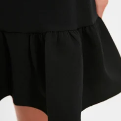 Trendyol Vrouwen Ballon Mouw Staande Kraag Ruche Zoom Jurk -Trendy Meid Verkoop 800x1200 505