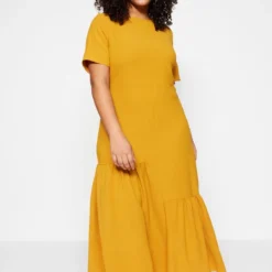 Trendyol Vrouwen Standaard Mouw Ronde Hals Ruche Zoom Grote Maten Jurk -Trendy Meid Verkoop 800x1200 514