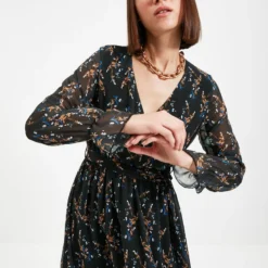 Trendyol Vrouwen Gepofte/ruche Mouw Cache-coeur Schaatser Jurk 14 Trendyol Vrouwen Gepofte/ruche Mouw Cache-coeur Schaatser Jurk -Trendy Meid Verkoop 800x1200 531