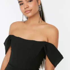 Trendyol Vrouwen Off-shoulder Carmen Kraag Bodycon Jurk -Trendy Meid Verkoop 800x1200 552