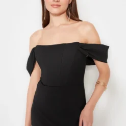 Trendyol Vrouwen Off-shoulder Carmen Kraag Bodycon Jurk -Trendy Meid Verkoop 800x1200 553