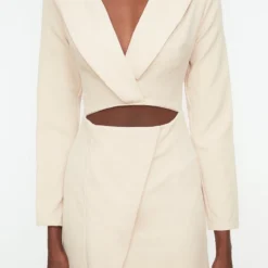 Trendyol Vrouwen Standaard Mouw Cache-coeur Omslag Jurk -Trendy Meid Verkoop 800x1200 561