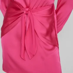 Vila Jurk Viannes O-neck L/s Short Dress/dc 14083842 Pink Yarrow Dames Maat - 38 -Trendy Meid Verkoop 800x1200 636