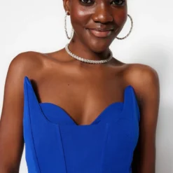 Trendyol Vrouwen Standaard Mouw Strapless Verschuiving Jurk -Trendy Meid Verkoop 800x1200 651