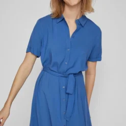 VILA VIPAYA S/S SHIRT DRESS/SU - NOOS Dames Jurk - Maat 38 -Trendy Meid Verkoop 800x1200 697