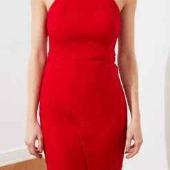 Trendyol Vrouwen Standaard Mouw Ronde Hals Bodycon Jurk -Trendy Meid Verkoop 800x1200 70