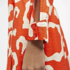 Object Jacira Tilda L/s Shirt Dress Jurken Dames - Rok - Jurk - Koraal - Maat 42 -Trendy Meid Verkoop 800x1200 708