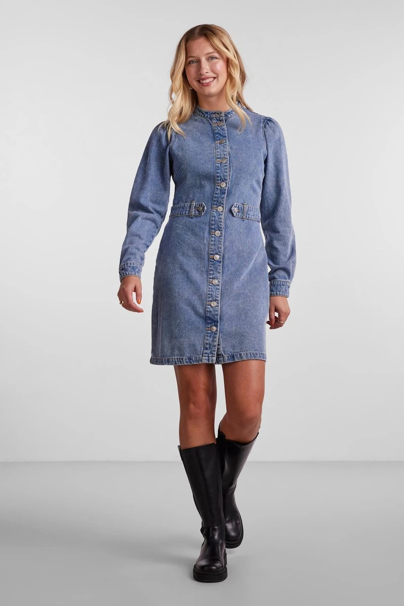 PIECES PCBRU LS DRESS BC Dames Jurk - Maat S 6 PIECES PCBRU LS DRESS BC Dames Jurk - Maat S - Afbeelding 6