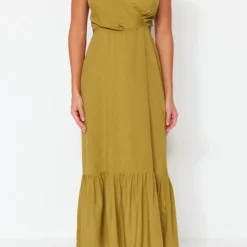 Trendyol Vrouwen Standaard Mouw Lieve Schat Ruche Zoom Jurk -Trendy Meid Verkoop 800x1200 791