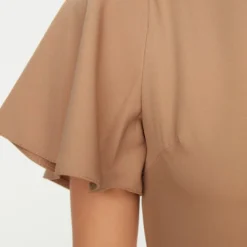 Trendyol Vrouwen Fluit Mouw Boothals Omslag Jurk -Trendy Meid Verkoop 800x1200 803