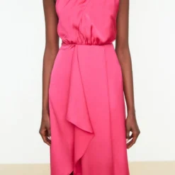 Trendyol Vrouwen Een Schouder Asymmetrische Kraag Omslag Jurk 11 Trendyol Vrouwen Een Schouder Asymmetrische Kraag Omslag Jurk -Trendy Meid Verkoop 800x1200 84