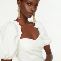 Trendyol Vrouwen Ballon Mouw Lieve Schat Basis Jurk -Trendy Meid Verkoop 800x1200 878