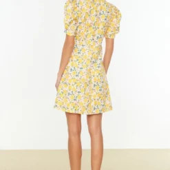 Trendyol Vrouwen Ballon Mouw Reverskraag Schaatser Jurk -Trendy Meid Verkoop 800x1200 89