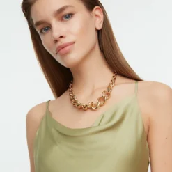 Trendyol Vrouwen Standaard Mouw Col Nek Verschuiving Jurk -Trendy Meid Verkoop 800x1200 913