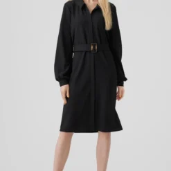 VERO MODA JURK VMPAM L/S SHIRT DRESS JRS BTQ BLACK DAMES MAAT - XL 18 VERO MODA JURK VMPAM L/S SHIRT DRESS JRS BTQ BLACK DAMES MAAT - XL -Trendy Meid Verkoop 800x1200 949