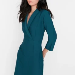 Trendyol Vrouwen Standaard Mouw Cache-coeur A-lijn Jurk 20 Trendyol Vrouwen Standaard Mouw Cache-coeur A-lijn Jurk -Trendy Meid Verkoop 801x1200 19