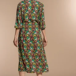 Geisha Jurk Midi Jurk Minimal Floral Print 37116 20 Navy/sea Green Combi Dames Maat - XXL -Trendy Meid Verkoop 801x1200 23