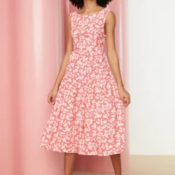 Trendyol Vrouwen Standaard Mouw Ronde Hals Schaatser Jurk -Trendy Meid Verkoop 801x1200 27