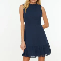 Trendyol Vrouwen Standaard Mouw Staande Kraag A-lijn Jurk -Trendy Meid Verkoop 801x1200 41