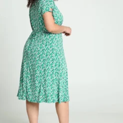 Paprika Koud Gebreide Lange Jurk Met Bloemenprint -Trendy Meid Verkoop 802x1200