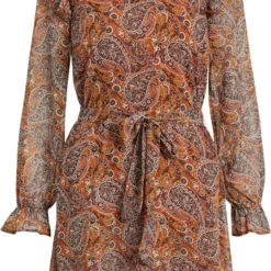 VILA VIFALIA PAISLEY L/S SHORT DRESS/SU/LC Dames Jurk - Maat 40