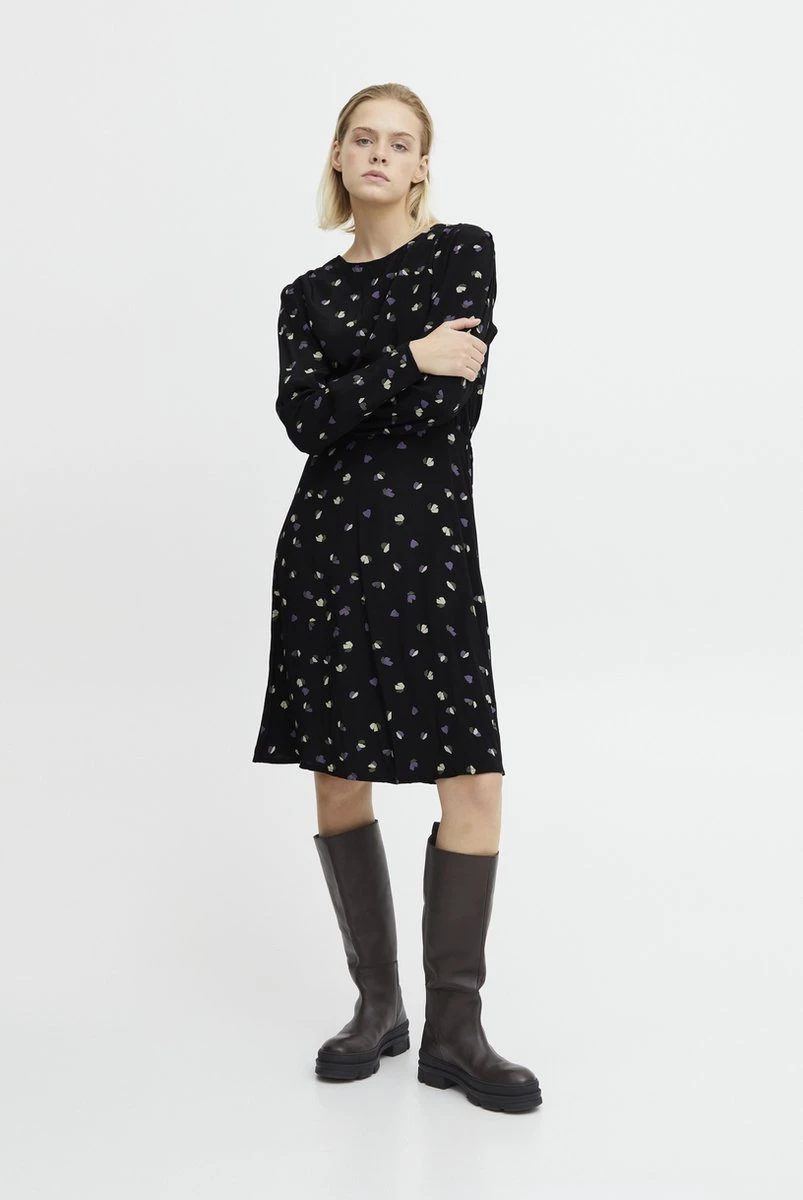 Ichi IHELIMA DR2 Dames Jurk - Maat 42 4 Ichi IHELIMA DR2 Dames Jurk - Maat 42 - Afbeelding 4