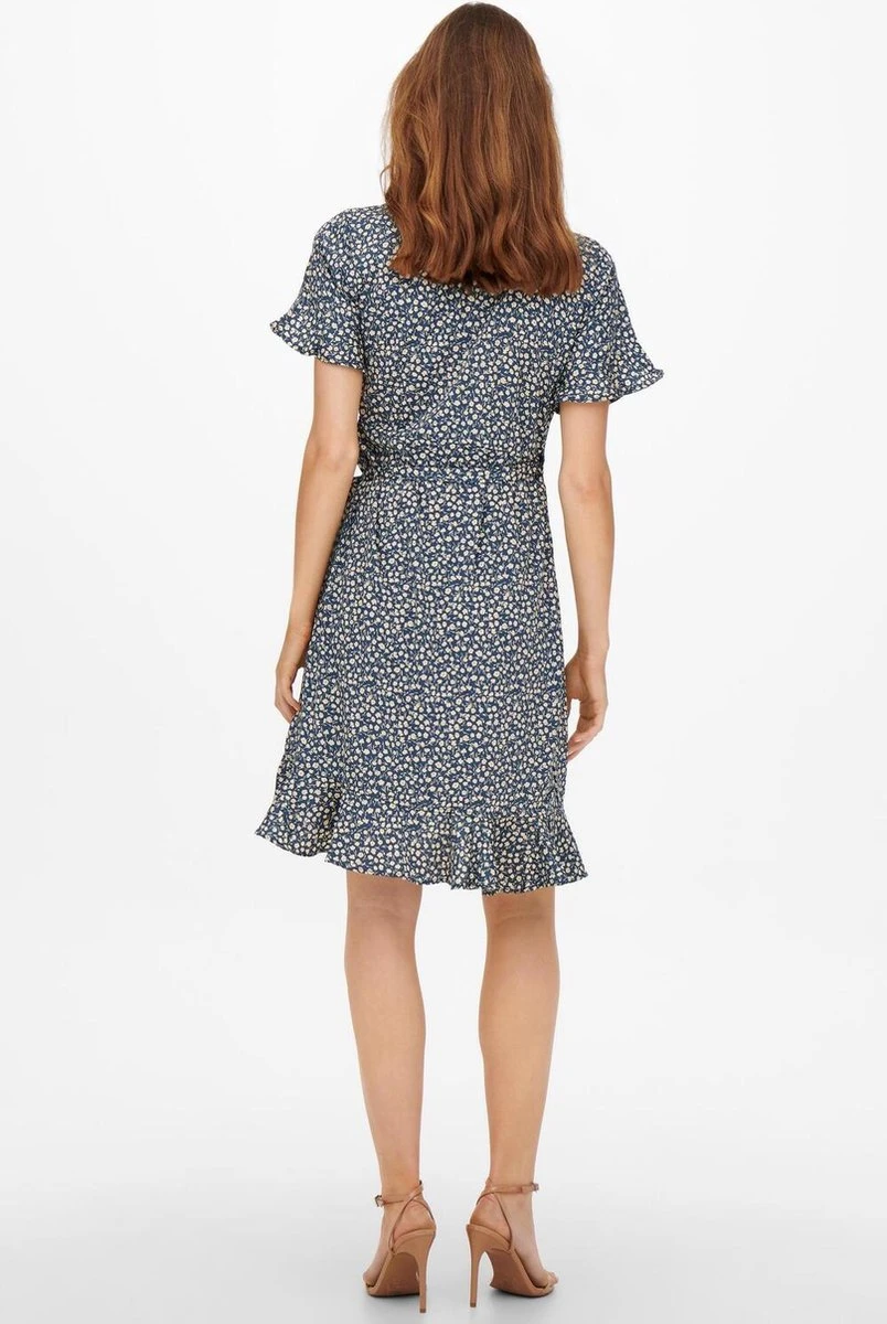 ONLY ONLOLIVIA S/S WRAP DRESS WVN NOOS Dames Jurk - Maat 34 4 ONLY ONLOLIVIA S/S WRAP DRESS WVN NOOS Dames Jurk - Maat 34 - Afbeelding 4