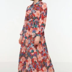 Trendyol Vrouwen Standaard Mouw Reverskraag Basis Jurk -Trendy Meid Verkoop 806x1200 6