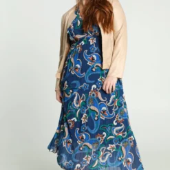 Cassis Lange Plisséjurk Met Gebloemde Kasjmierprint -Trendy Meid Verkoop 807x1200 10