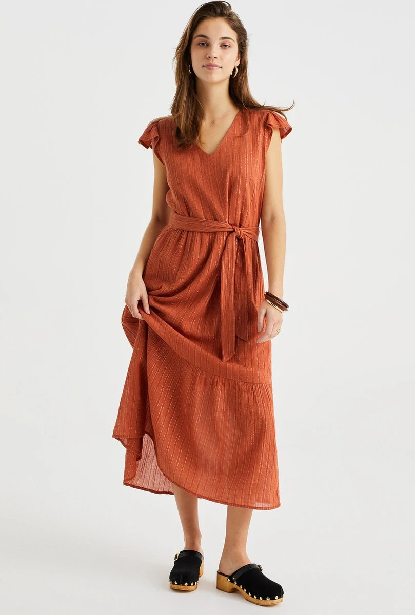 WE Fashion Dames Jurk Met Glittergaren 2 WE Fashion Dames Jurk Met Glittergaren - Afbeelding 2