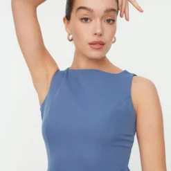 Trendyol Vrouwen Standaard Mouw Ronde Hals A-lijn Jurk -Trendy Meid Verkoop 810x1200 2