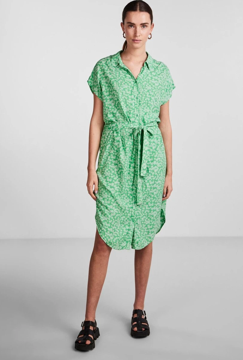 PIECES PCNYA SS SHIRT DRESS BC Dames Jurk - Maat M 2 PIECES PCNYA SS SHIRT DRESS BC Dames Jurk - Maat M - Afbeelding 2