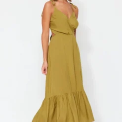 Trendyol Vrouwen Standaard Mouw Lieve Schat Ruche Zoom Jurk -Trendy Meid Verkoop 813x1200 8